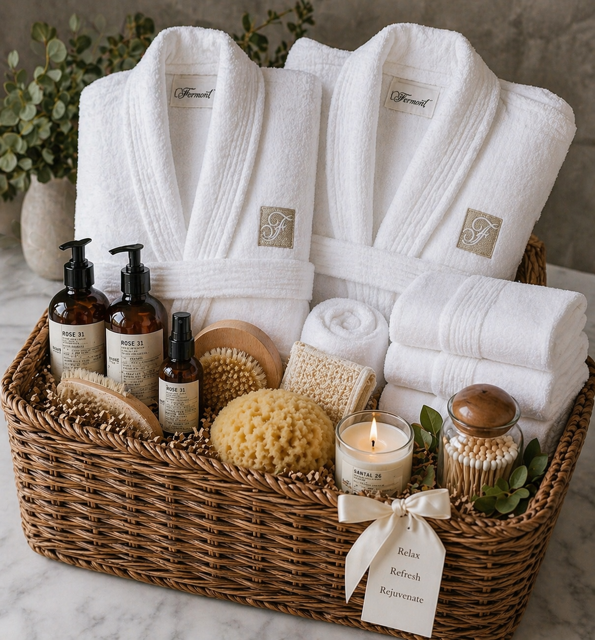 Ultimate Spa Retreat for 2 - Accepting pre-orders for Fathers Day (can be made with 2 female or 2 male robes)
