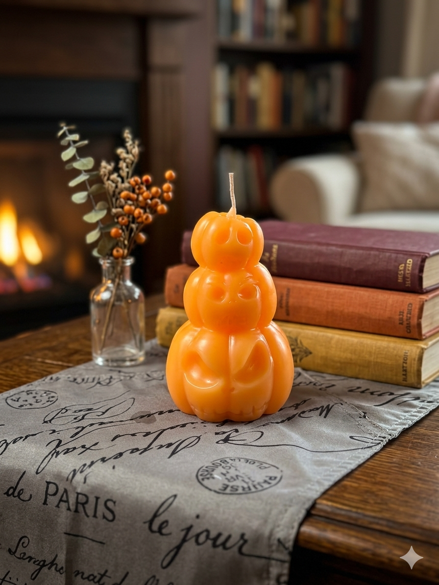 Pumpkin Pillar Candle