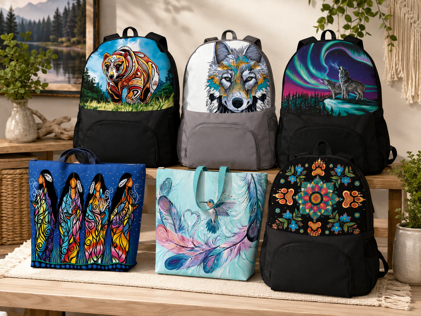 Indigenous Inspired Backpacks & Totes