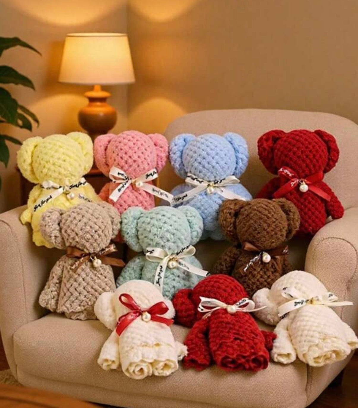 Facecloth Teddy Bear - 1/$5 or 5/$20