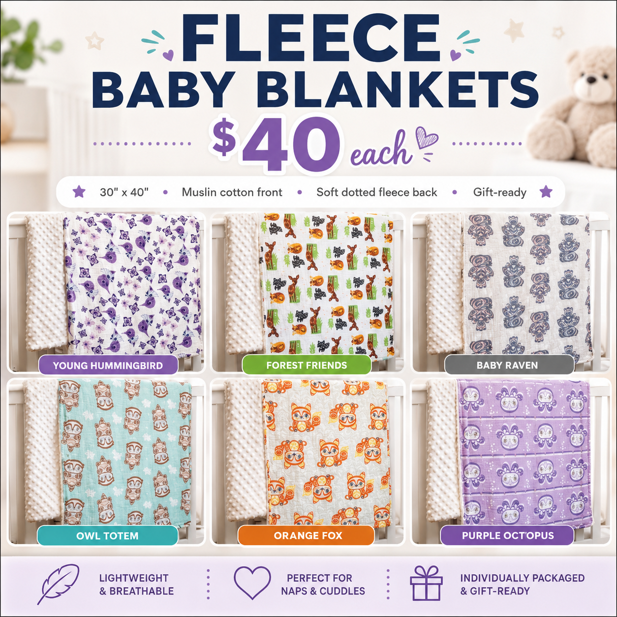 Baby Blanket - indigenous Designed