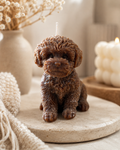 Artisan Beeswax Candle - Chocolate Toy Breed